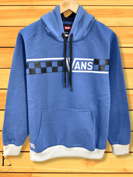 Blue Plain Hoodies for Men