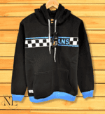 Men's Stylish Black Hoodie Premium Fleece, Slim Fit