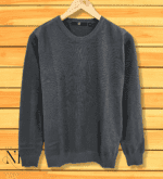 Dark Grey Plain T-Shirts for Men | Premium Popcorn