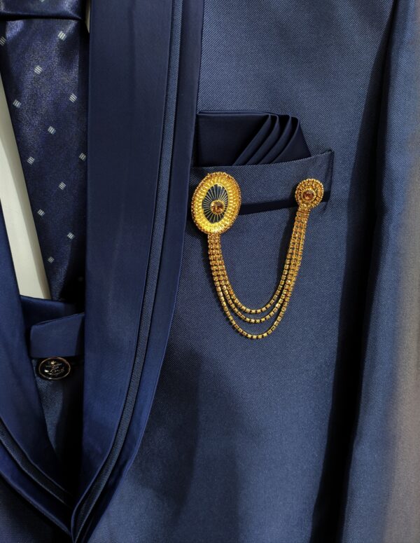 5 Piece Coat Suit with Shirt Pant Blazer Waistcoat & Tie For Men