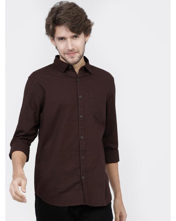 Ketch Brown Shirt for Men