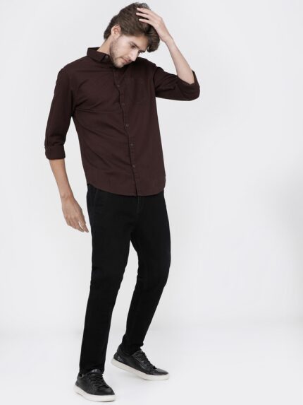 Ketch Brown Shirt for Men