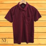 Maroon Polo T-shirt for Men