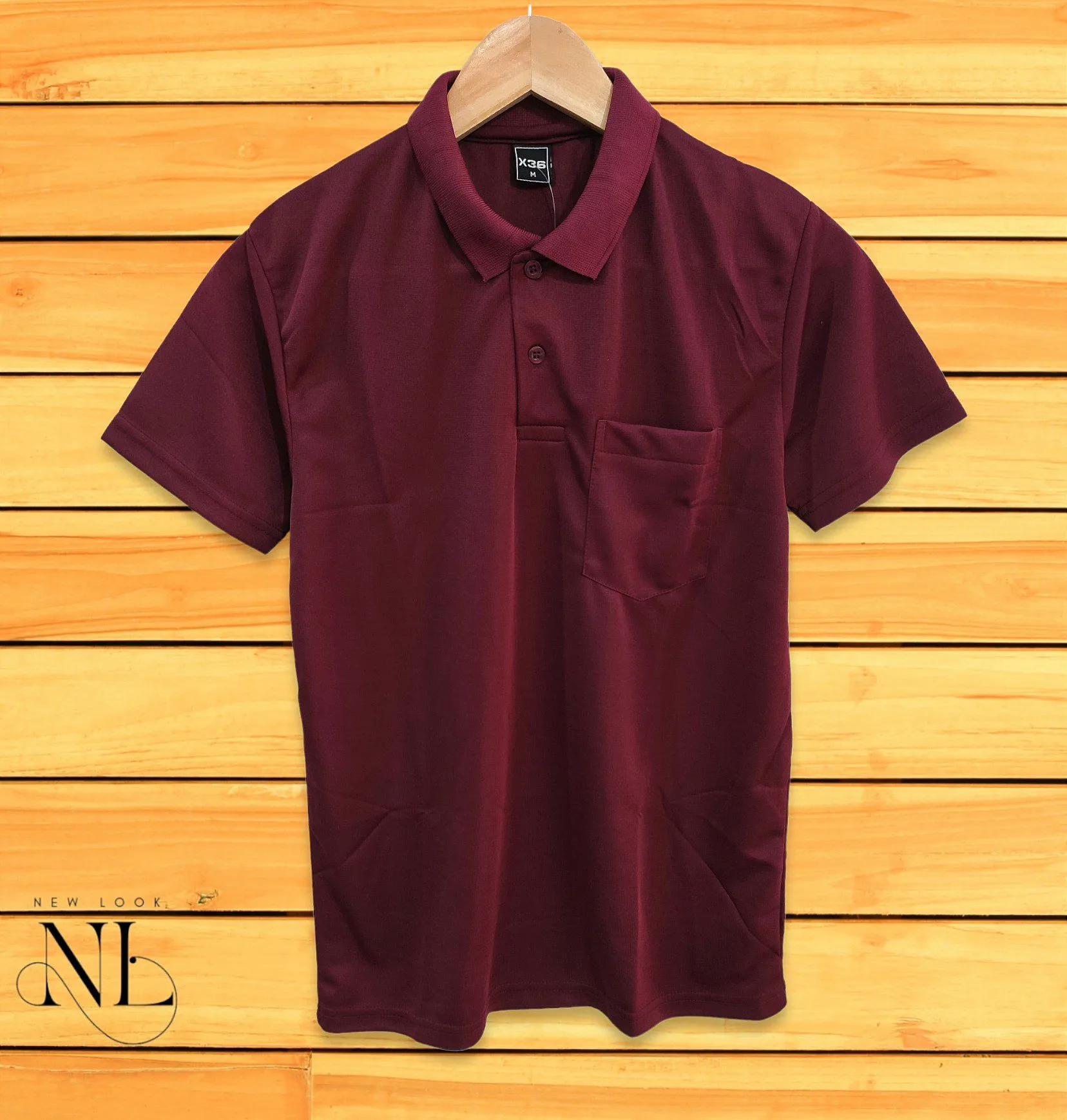 Men's Solid Maroon Polo T-Shirt Premium Office & Casual Wear