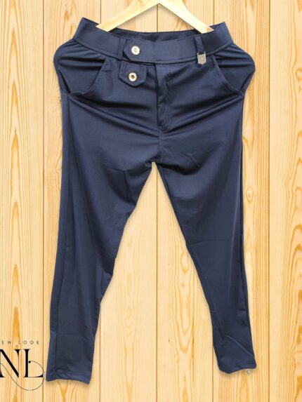 Lycra Trackpant for Men Navy Blue