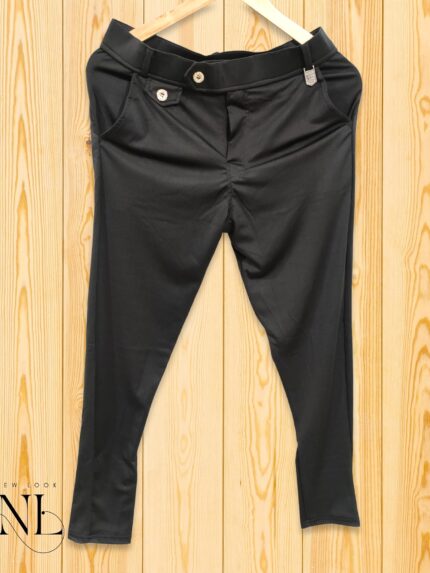 Lycra Trackpant for Men Black