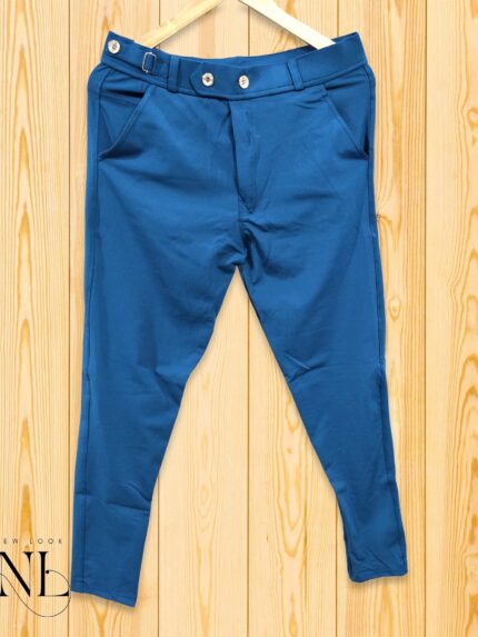 Lycra Trackpant for Men Blue