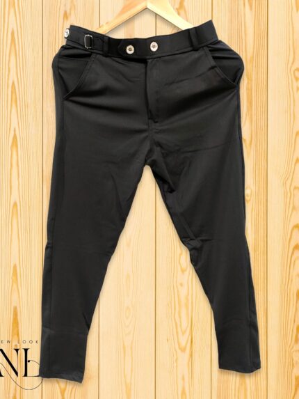 Lycra Trackpant for Men Black