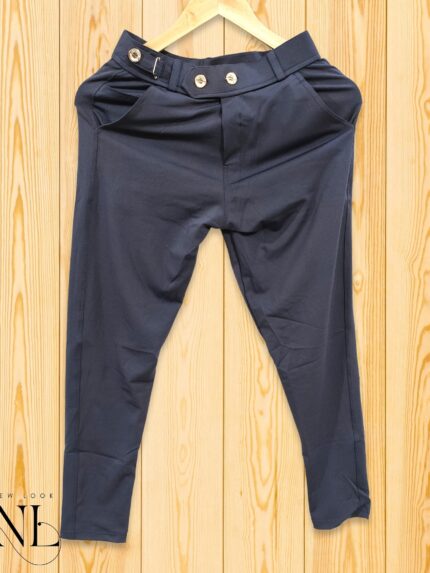 Lycra Trackpant for Men Navy Blue