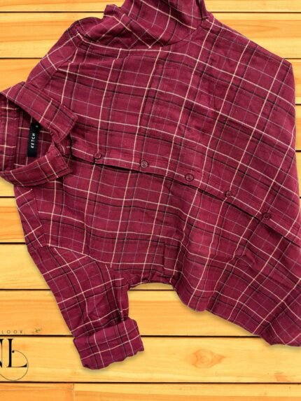 Buy Classic Maroon Checks Full Sleeve Shirt for Men