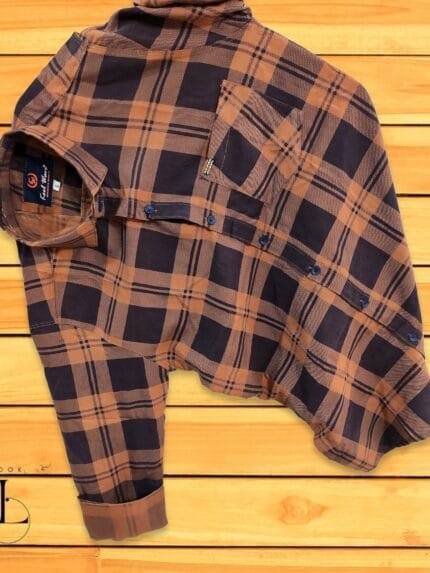 Premium Brown Checks Full Shirt for Men Best Imported