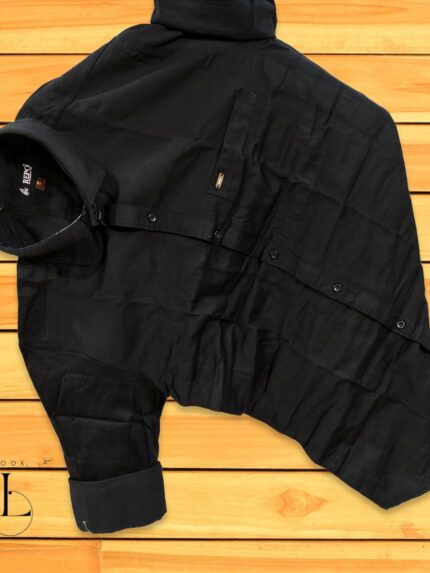 Black Plain Full sleeve shirt