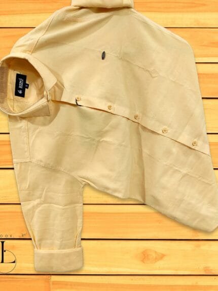 Yellow Plain Full sleeve shirt