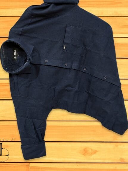 Blue Plain Full sleeve shirt