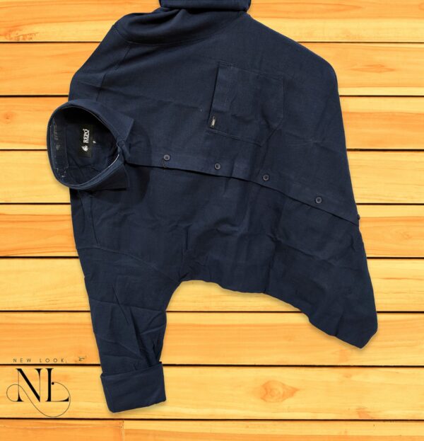 Blue Plain Full sleeve shirt