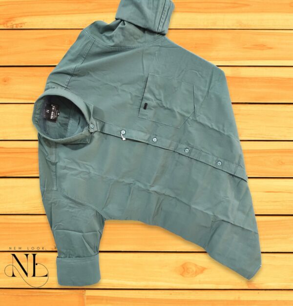 Green Plain Full sleeve shirt