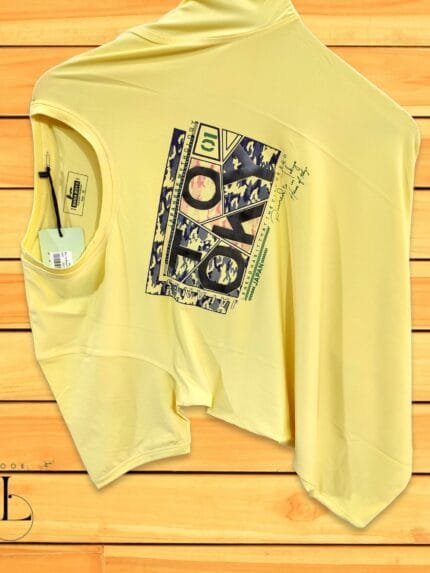 Men's Lite Yellow Plain T-Shirt Lycra Blend Moisture-Wicking