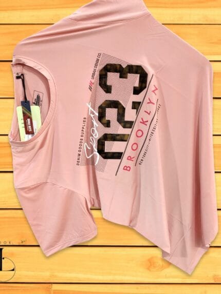 Men's Baby Pink Plain T-Shirt Tencel Lycra Blend