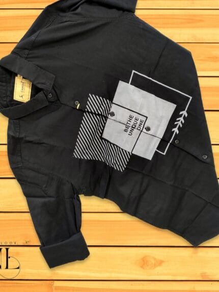 Buy Printed Black Full Sleeve Shirt for Men & Party Wear