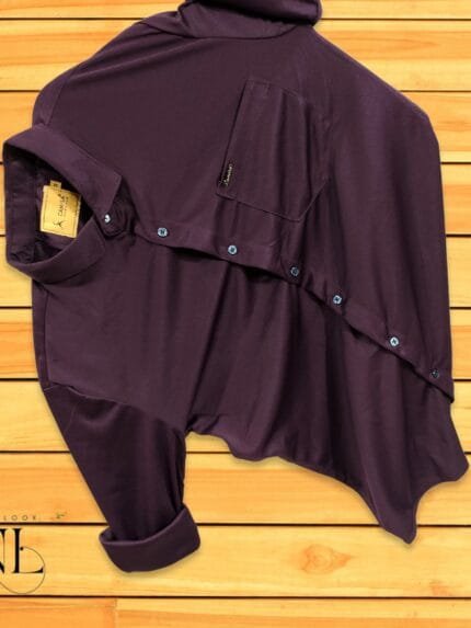 Purple Plain Full sleeve shirt
