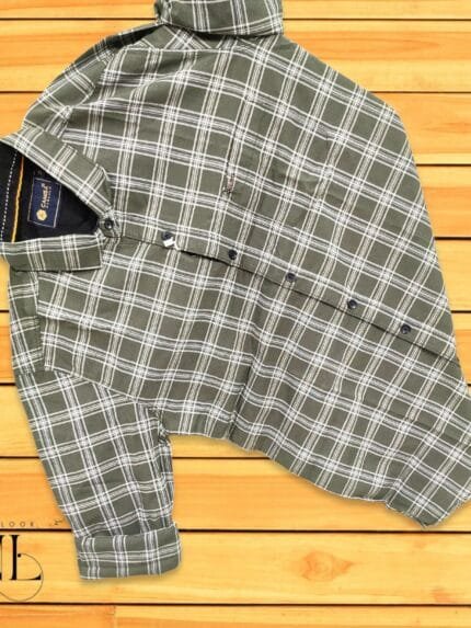 Green Checks Full Sleeve Shirt