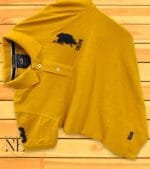 Men's Yellow Polo T-Shirt Casual & Semi-Formal Wear