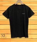 Plain Matte Black Half T-Shirt Essential Wardrobe Staple