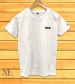 Men's Classic Plain White Half T-Shirt Versatile Basic