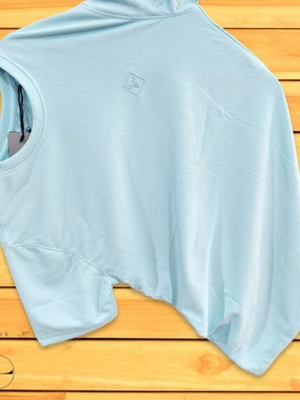 Men’s Trendy Plain Blue Half T-Shirt Slim Fit