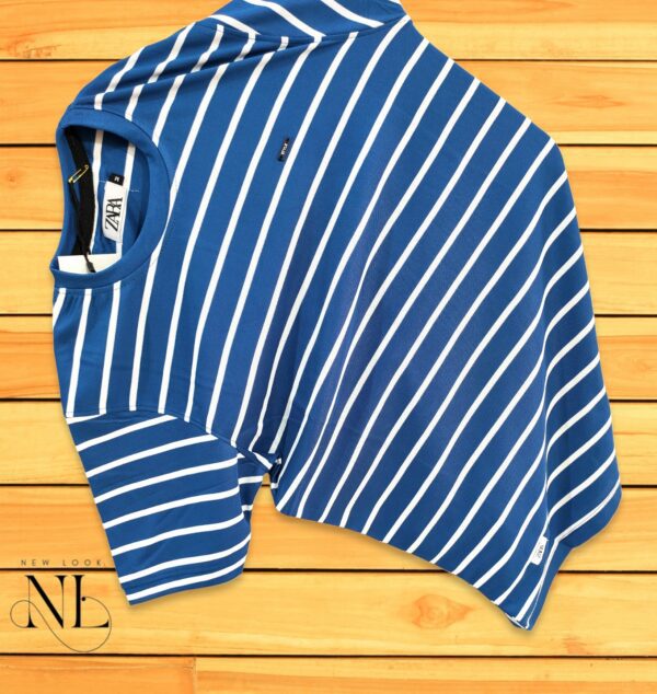 Blue Stripes Tshirt Half sleeve