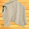 Cream Stripes Tshirt Half sleeve