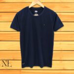 Blue Plain T-shirt half Sleeve