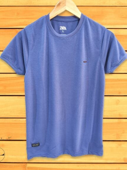 Blue Plain T-shirt half Sleeve