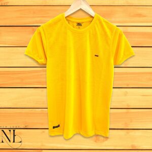 Yellow Plain T-shirt half Sleeve