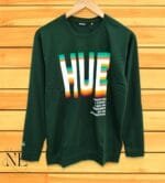 Printed Dark Green Full T-Shirt for Men Stylish Casual Wear