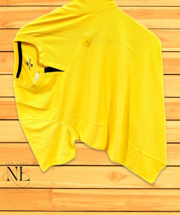 Yellow Plain T-Shirt Half Sleeve
