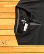 Black Plain T-Shirt Half Sleeve