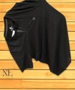 Black Plain T-Shirt Half Sleeve