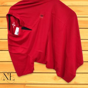 Red Plain T-Shirt Half Sleeve