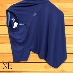 Blue Plain T-Shirt Half Sleeve