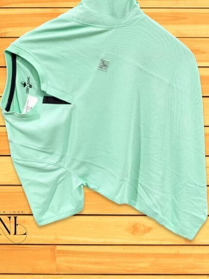 Green Plain T-Shirt Half Sleeve