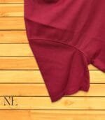 Maroon Plain T-Shirt Half Sleeve