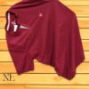 Maroon Plain T-Shirt Half Sleeve