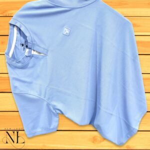 Blue Plain T-Shirt Half Sleeve