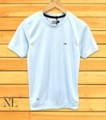 Blue Plain T-Shirt For Men