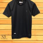 Black Plain T-Shirt For Men