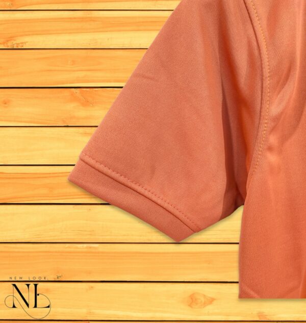 Orange Plain T-Shirt For Men