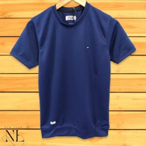 Blue Plain T-Shirt For Men