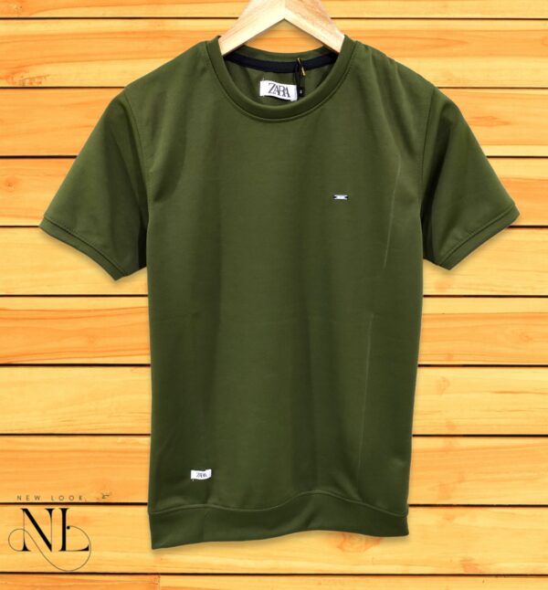 Green Plain T-Shirt For Men