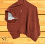 Men's Dark Brown Plain Polo T-Shirt Half-Sleeve